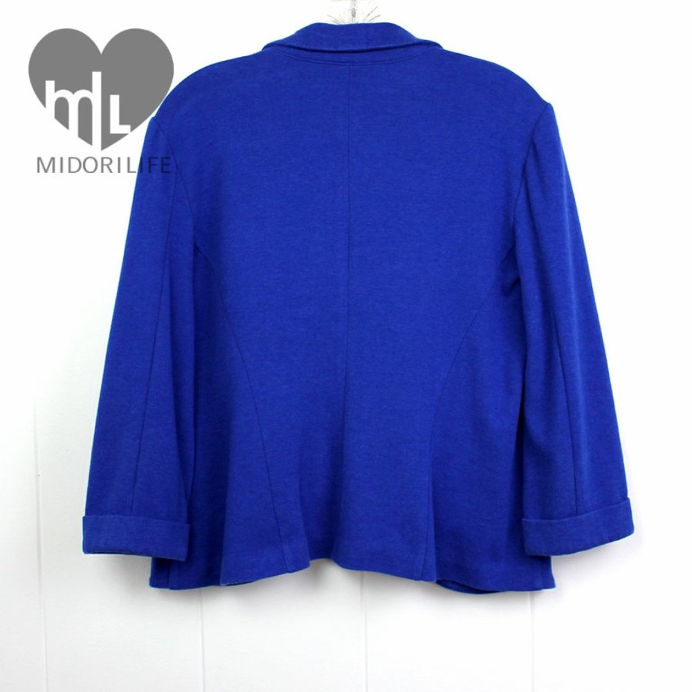 Express Peak Lapel Open Front Blazer - image 2